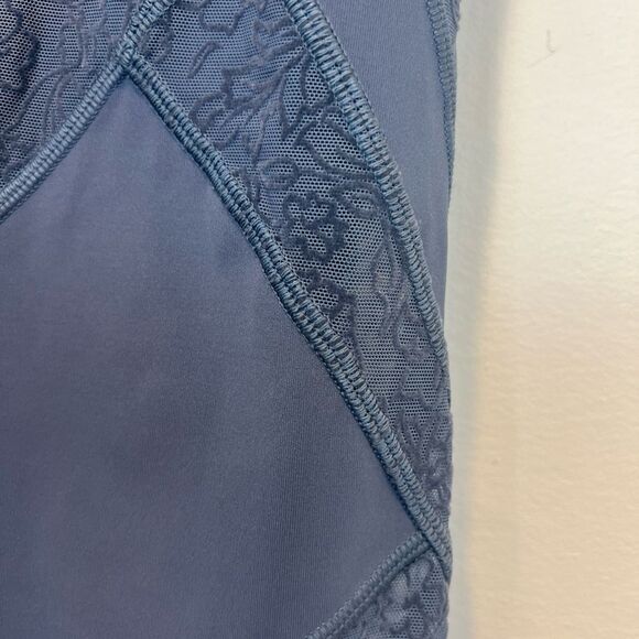 Lululemon Wunder Under Full-Length High Rise Leggings Sheer Panel floral Lace 12 - Picture 3 of 13